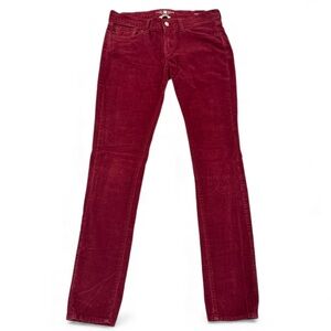 Lucky Brand ZOE SKINNY Cranberry corduroy pants